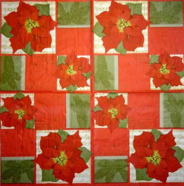 095 Christmas Flowers - 3-ply (95)